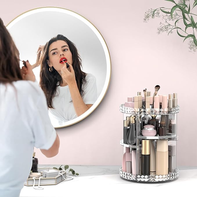 Organizador de maquillaje giratorio 360 grados